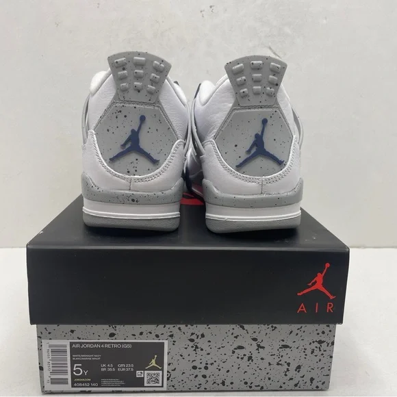 Nike Air Jordan 4 Retro GS “Midnight Navy” 2022 - Picture 4 of 4